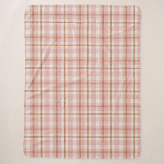 Pink Gingham tartan buffalo plaid summer picnic Sherpadecke