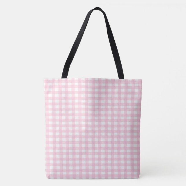 Pink Gingham Tasche (Vorderseite)