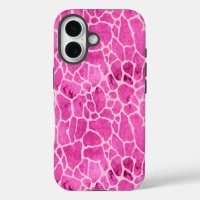 Pink Giraffe Skin Acid Wash Muster