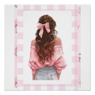 Pink Girl 2026 Kleiner Kalender Poster