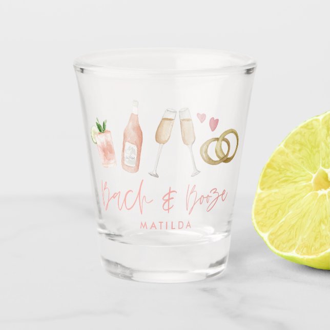 Pink Girl Bachelorette Wochenende Chic  Schnapsglas (Vorderseite)
