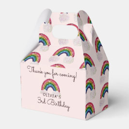 Pink Girl Birthday Rainbow Geschenkschachtel