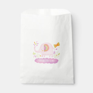Pink Girl Niedlich Elephant Baby Dusche Geschenktütchen