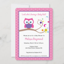 Pink Girl Owl Niedliche expressive Augen