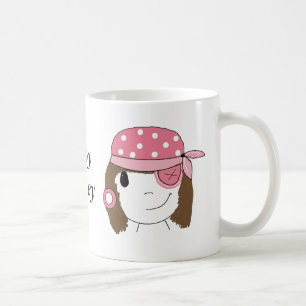 Pink Girl Pirate Kaffeetasse