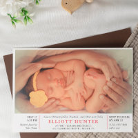 Pink Girl Post Birth Baby Dusche Foto Sip & See