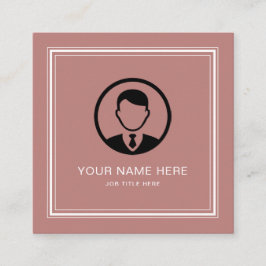 Pink Girl Rose Gold Beruflich Telefonnummerkarte