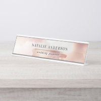 Pink Girl Rose Gold Moderne stilvolle Visitenkarte