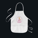 Pink Girl Schürze<br><div class="desc">Eine niedliche blonde haarige Prinzessin in einem rosa funkelnd Kleid schmückt diese Schürze. Personalisieren Sie es mit Ihrem Mädchennamen. Adorable Geschenk für Mädchen Geburtstag oder Weihnachten. Entworfen für Sie von BlackBerry Boulevard.</div>