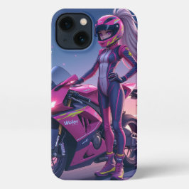 Pink Girl's Design iPhone Hülle