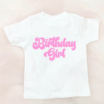 Pink Girly Birthday Girl 1. Geburtstag T-Shirt<br><div class="desc">Das ist der T - Shirt eines Pink Birthday Girl Kid's Girl.</div>