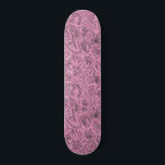 Pink Girly Boho Sketch Glitzer Glam Monogram Skateboard<br><div class="desc">Moderner boho mädchenhafte Imitate rosa Glitzer mit skizziertem Muster. Monogramm mit deinem Namen. Schauen Sie sich die horizontale Ansicht an und sehen Sie unten rechts in pink,  um Ihren Namen anzuzeigen. Fun Schwarz und Rosa Design. Ideal für jeden Fußgängersurfer zum Reiten.</div>