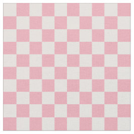 Pink Girly Checker Checkerboard Checkered Retro Stoff