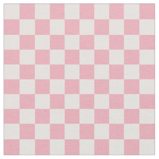 Pink Girly Checker Checkerboard Checkered Retro Stoff