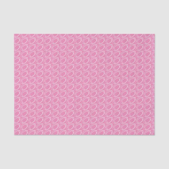 Pink Girly Football Seidenpapier (Vorderseite)