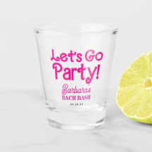 Pink Girly Let's Go Party Bach Bash