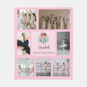 Pink Girly Modern Fleecedecke