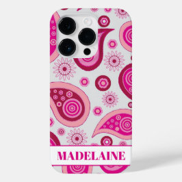 Pink Girly Modern Pattern Case-Mate iPhone 14 Pro Hülle