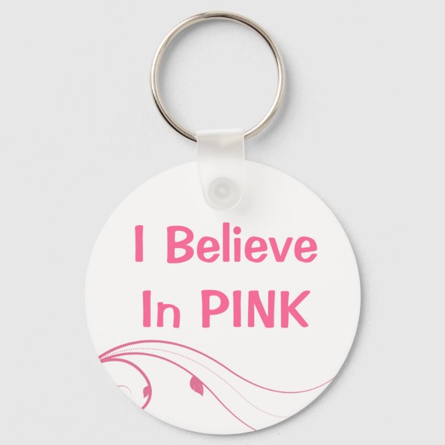 Pink Girly Schlüsselanhängers Schlüsselanhänger (Vorderseite)