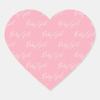 Pink Girly Script Baby Girl