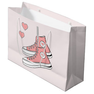Pink Girly Sneakers Große Geschenktüte
