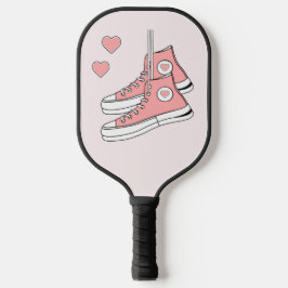 Pink Girly Sneakers Pickleball Schläger