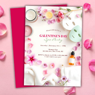 Pink Girly Wellness-Center Party BESTE FREUNDIN Ga Einladung