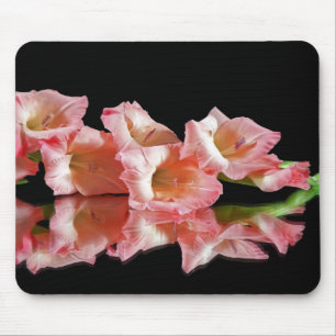 Pink Gladiolus Reflection Mousepad