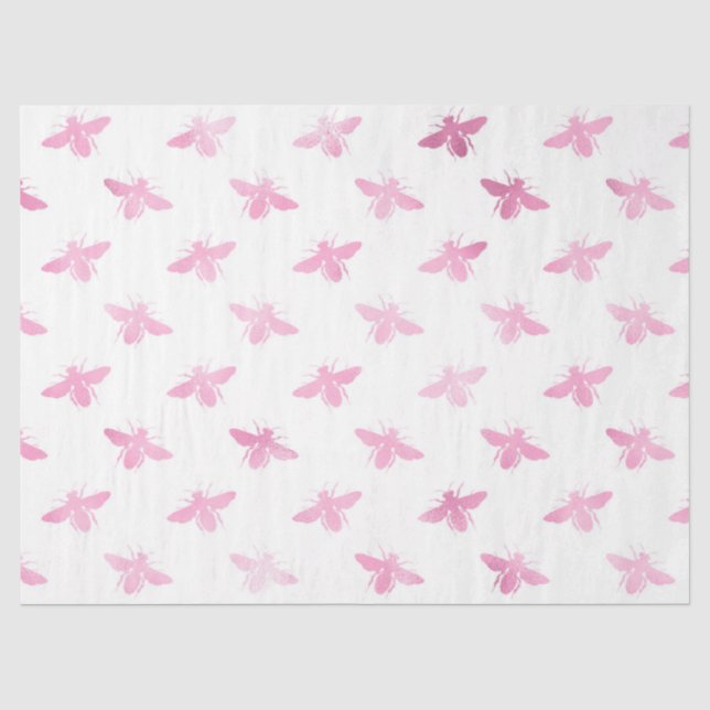 Pink Glam Honeycomb Serie Design #15 Seidenpapier (Vorderseite)