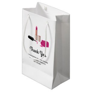 Pink Glam Lippenstift und Nagellack Schönheitsthem Kleine Geschenktüte
