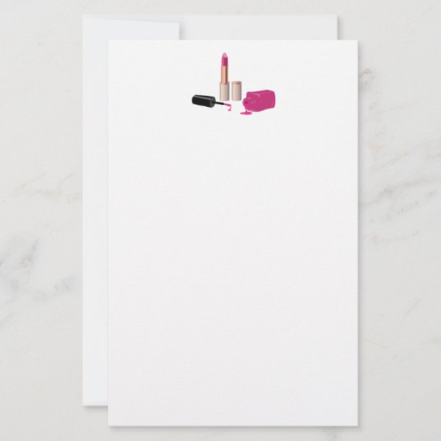 Pink Glam Lipstick & Nail Polnische Schönheit Them (Vorderseite)