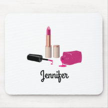 Pink Glam Lipstick & Nail Polnische Schönheit Them