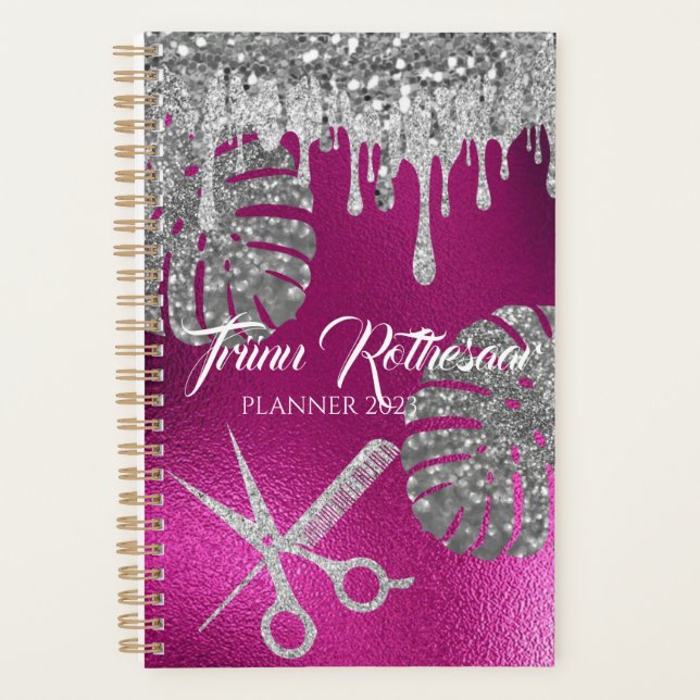 Pink Glam Parties scintillant Hair Salon Planifica (Devant)