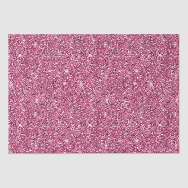 Pink Glitz Glitzer Seidenpapier (Vorderseite)