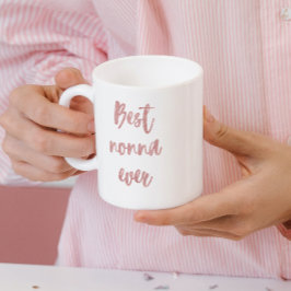 Pink Glitzer Calligraphy Best Nonna Ever Kaffeetasse