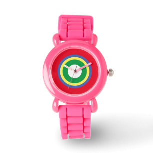 Pink-Glitzer-Girl Armbanduhr