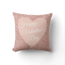 Pink Glitzer Happy Valentines Day genannt