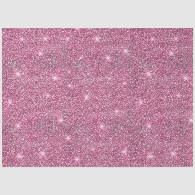 Pink Glitzer Light Shimmer Shine Weihnachten Seidenpapier (Vorderseite)
