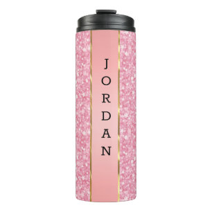 Pink-Glitzer-Muster Thermosbecher