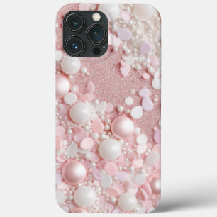 Pink Glitzer Pearl Glam Bling Case-Mate iPhone Hülle