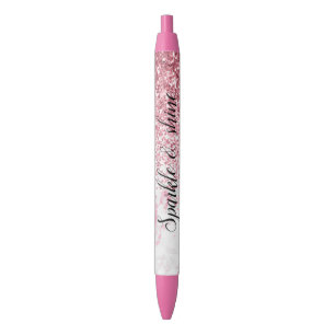 Pink Glitzer Pen Kugelschreiber