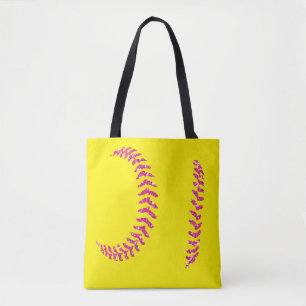 Pink Glitzer Softball Sticks Tasche
