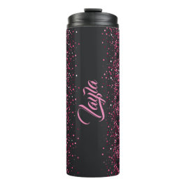 Pink Glitzern Thermal Tumbler Thermosbecher