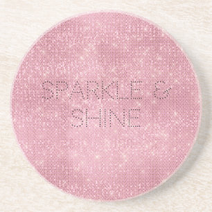 Pink Glitzy Chic Glam Sparkle Getränkeuntersetzer