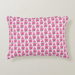 Pink Gnomes Hearts Woodland Skandinavien Niedlich Dekokissen