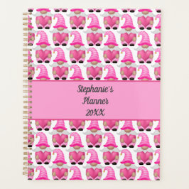 Pink Gnomes Hearts Woodland Skandinavien Niedlich Planer