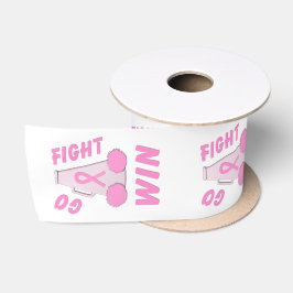 Pink Go Fight Win Megaphone Satinband
