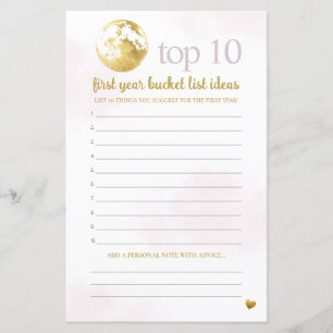 Pink Gold Advice and Bucket List Baby Shooting Gam
