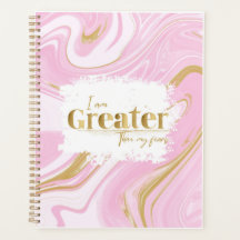Pink & Gold-Ästhetik-Affirmator-Planer
