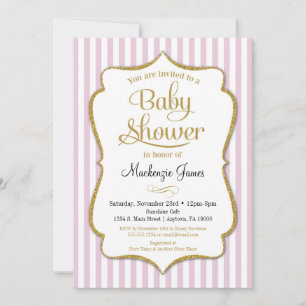 Pink Gold Baby Dusche Einladung Girl Baby Dusche